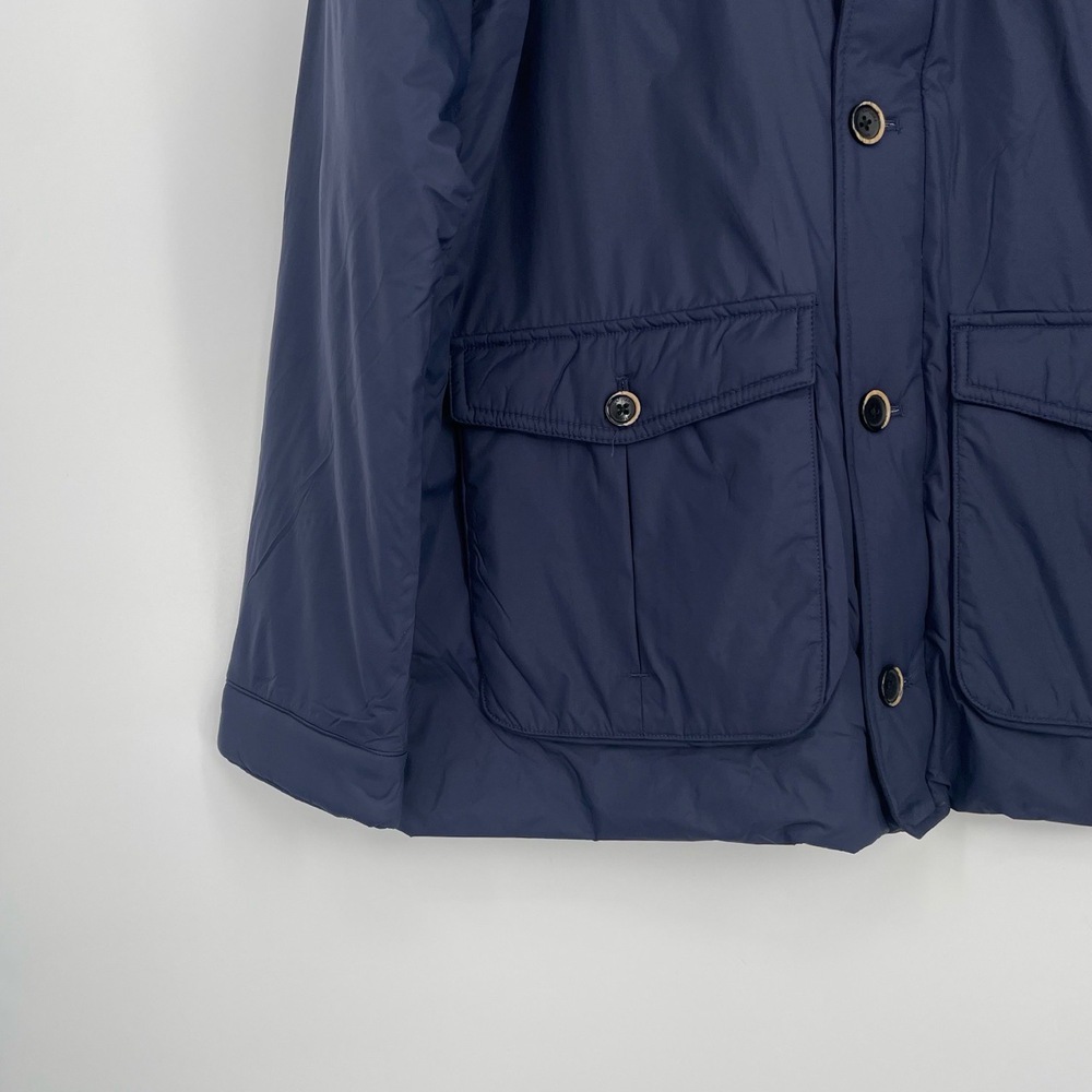 UNTUCKit Mens Long Sleeve Button Front All Weather Navy Luxury Jacket XL - Picture 3 of 11